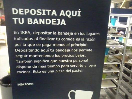 Para pastel, la traducción de este cartel de Ikea.